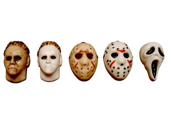 Refrigerator Magnet Slasher Movie iconic characters 1.75 x 1.25 inches, made of resin