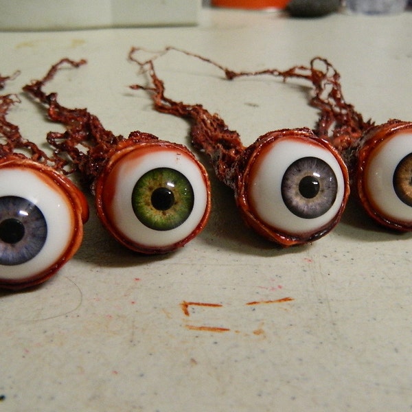 Realistic Human Life Sized Ripped Out Eyeball by Dead Head Props Halloween Prop Decoration Horror Prop -  Many colors