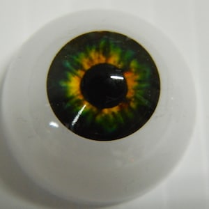 Paire de grandeur nature réaliste acrylique humain demi-rond à dos creux Yeux pour Halloween PROPS, MASQUES, POUPÉES FA03