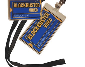 Blockbuster Video ID Card and/or Badge Cosplay Halloween Costume