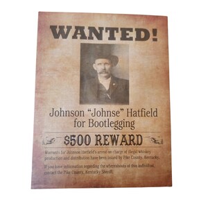4 X Bootleggers Wanted Posters 8.5 X 11 Printed on Aged Looking Paper ...