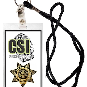 Novelty ID Security Badge CSI Crime Scene Investigator Halloween Kostüm Movie Prop Badge