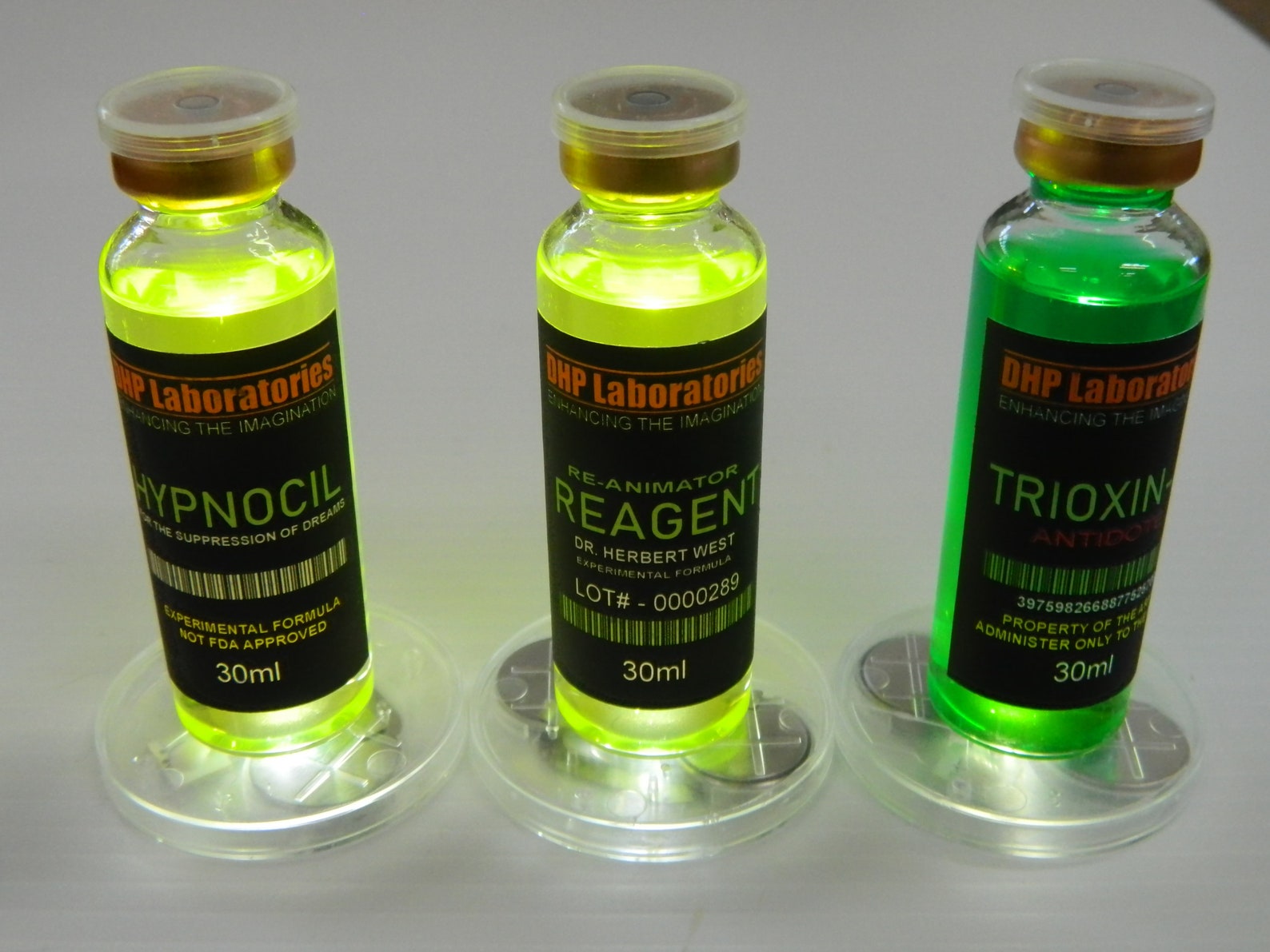 Halloween Movie Props _ Real Glass Medical Vials Movie Etsy