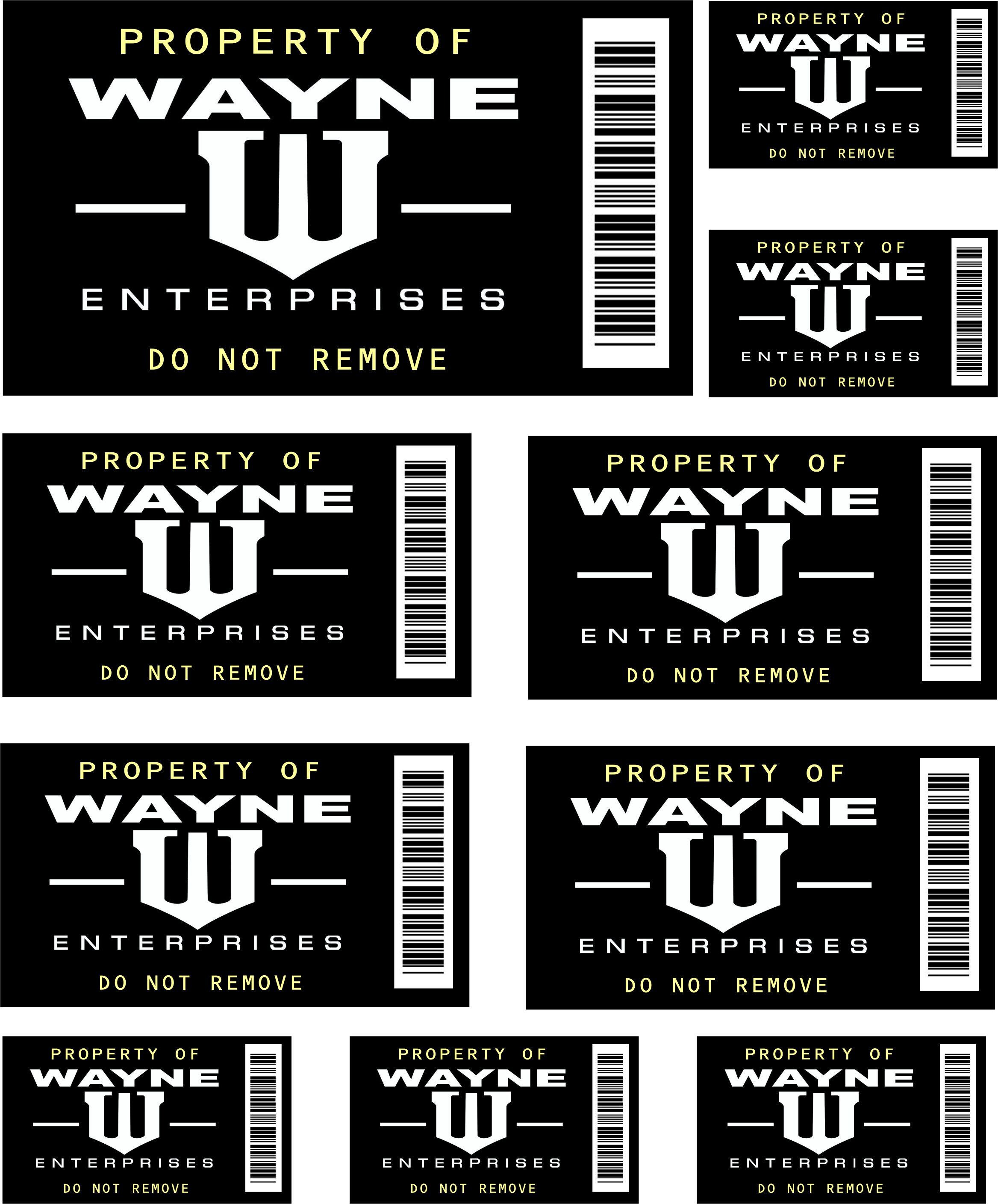 Sticker Poperty Asset Asset Property Stickers, Mobile Infantry, Weyland Yutani Corp, Titanic ...