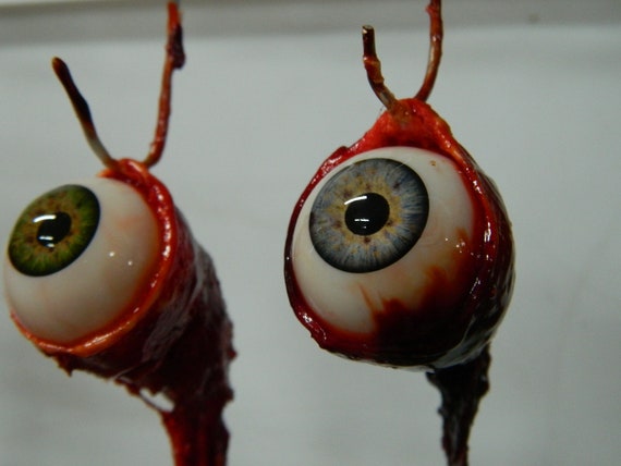 Halloween Prop - Realistic Human Ripped Out Eyeball Ornament - Santa&#39;s Watching