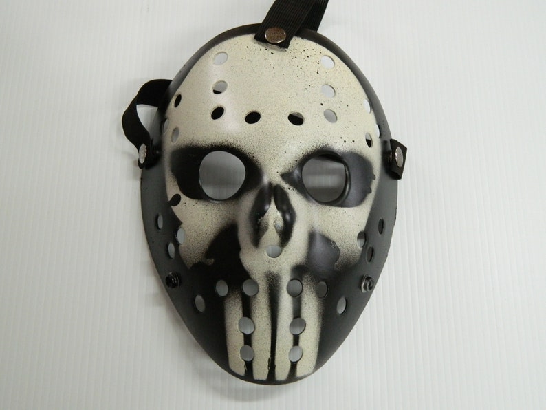 HALLOWEEN PROP Jason Hockey Mask Mod Punisher Skull Friday Etsy