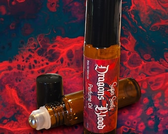 Aceite perfumado Dragons Blood, fragancia en roll-on, 10 ml, aroma fuerte y único de Super Scents Halloween