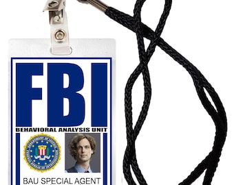 Criminal Minds TV Show Spencer Reid ID Badge Card Cosplay Halloween Costume