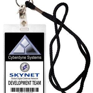 Novelty ID Security Badge Cyberdyne Systems Terminator Halloween Costume Movie Prop