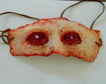 Halloween Horror Mask - Bloody Latex Gouged Out Eyes Mask - Hand made
