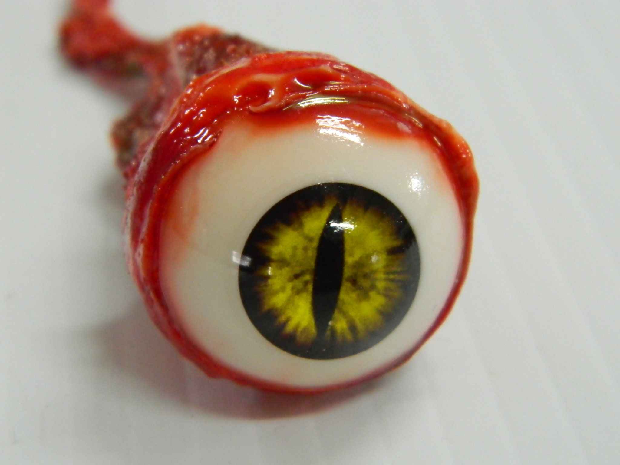 8pc Realistic Half Round Hollow Fake Eyes Eyeball Halloween Prop Horror 20mm 