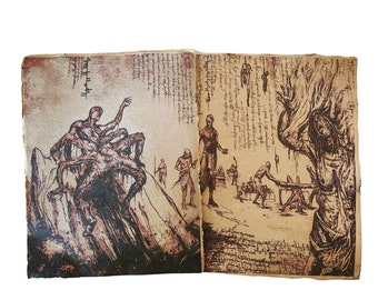 Evil Dead Rise, Necronomicon, Book of the Dead Aged Printed Book