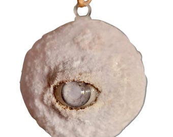 Realistic All Seeing Snowball Creepy Christmas Ornament by Dead Head Props, Halloween Prop, Horror Prop