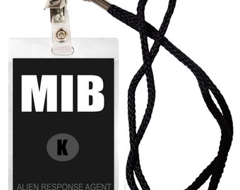 Badge di sicurezza ID novità MIB Uomini in nero Halloween Costume Movie Prop Badge Personalizza