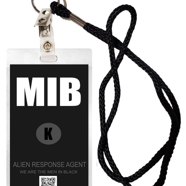 Novelty ID Security Badge MIB Men in Black Halloween Costume Movie Prop Badge Customize