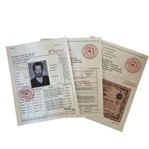 Excommunicado John Wick contract documents for prop or display The continental