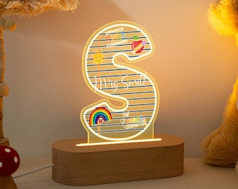 Custom Teachers Appreciation Gifts, Teachers Night Light, Teachers Lamp,Bedroom Lamp,Thank You Gifts,Leaving School Gift,Teacher's Day Gifts