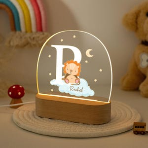Custom Baby Birth Gifts,Baby Night Light,Cute Animal Night Light Children,Nursery Decor,Birthday Gifts,Unique Gifts for Kids,Christmas Gifts