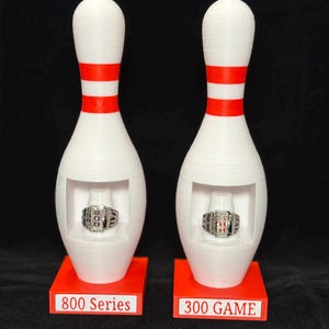 Bowling Pin Honor Score Ring Display – Proudly Display 300 Game or 800 ...