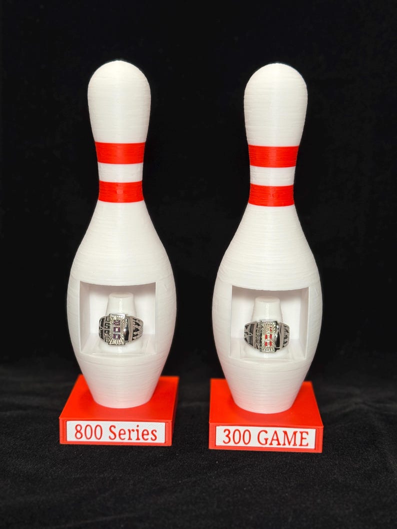 Bowling Pin Honor Score Ring Display – Proudly Display 300 Game or 800 ...