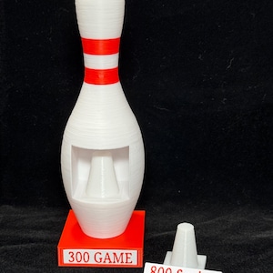 Bowling Pin Honor Score Ring Display – Proudly display 300 game or 800 series rings image 5