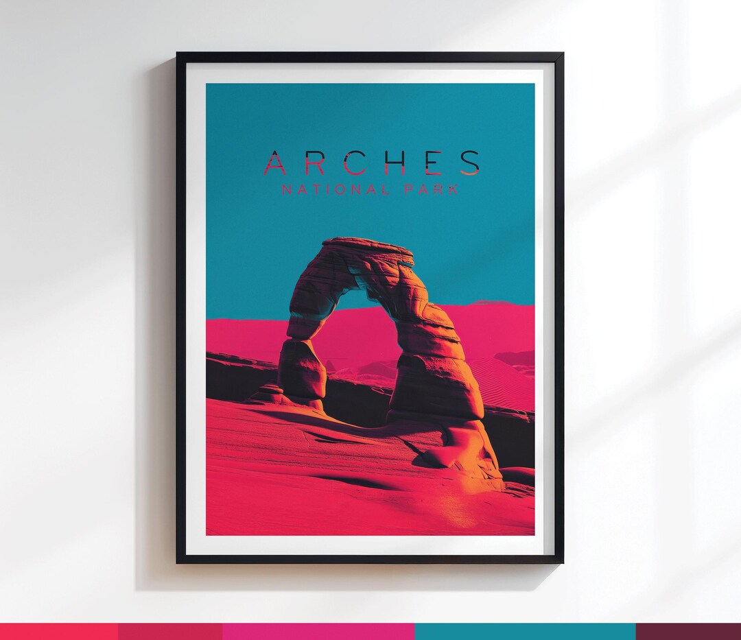Arches Delicate Arch Poster | Art Print | Variation #245 - Etsy
