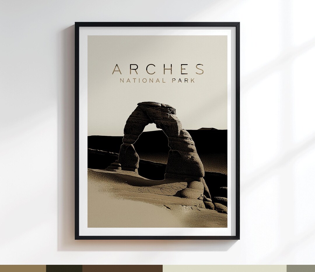 Arches Delicate Arch Poster | Art Print | Variation #152 - Etsy