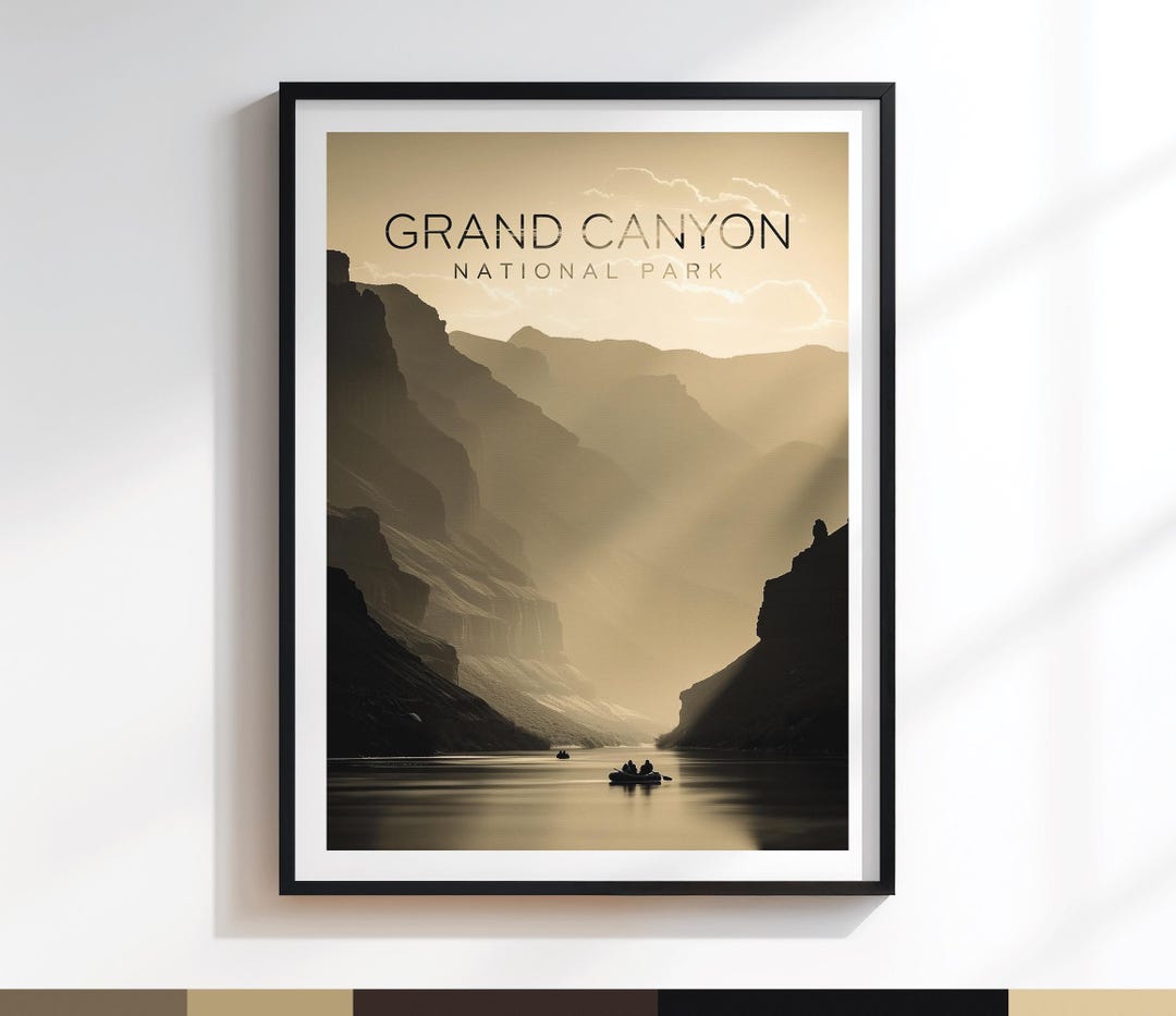 River Raft Poster Grand Canyon Colorado River Raft Poster | Art Print | Variation #003 - Etsy