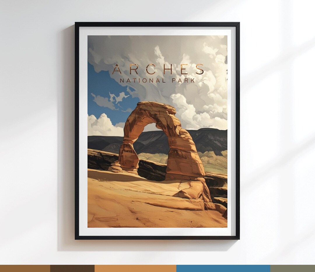 Arches Delicate Arch Poster | Art Print | Variation #216 - Etsy