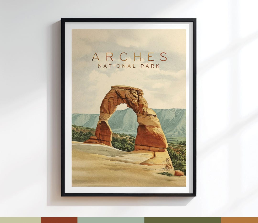 Arches Delicate Arch Poster | Art Print | Variation #229 - Etsy