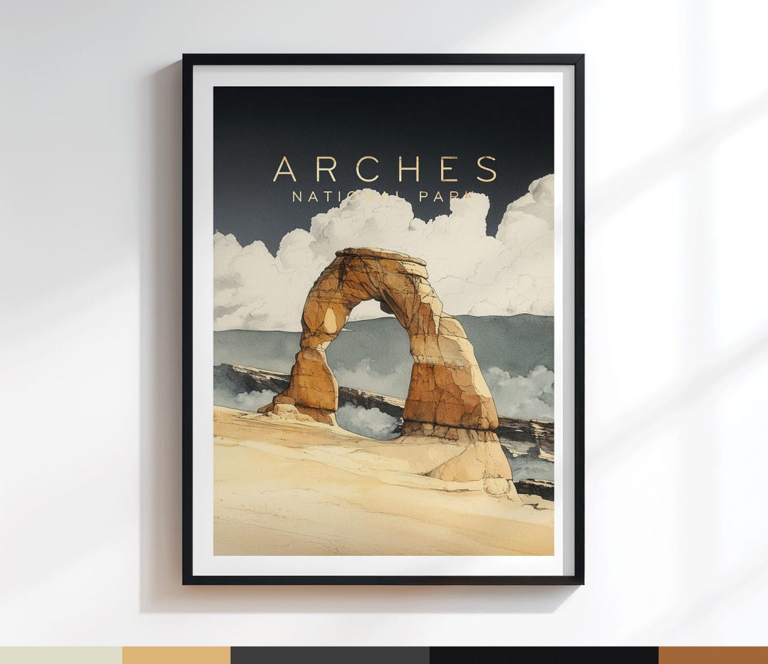 Arches Delicate Arch Poster | Art Print | Variation #210 - Etsy