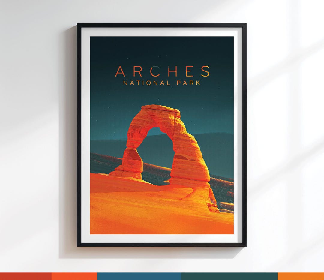 Arches Delicate Arch Poster | Art Print | Variation #183 - Etsy
