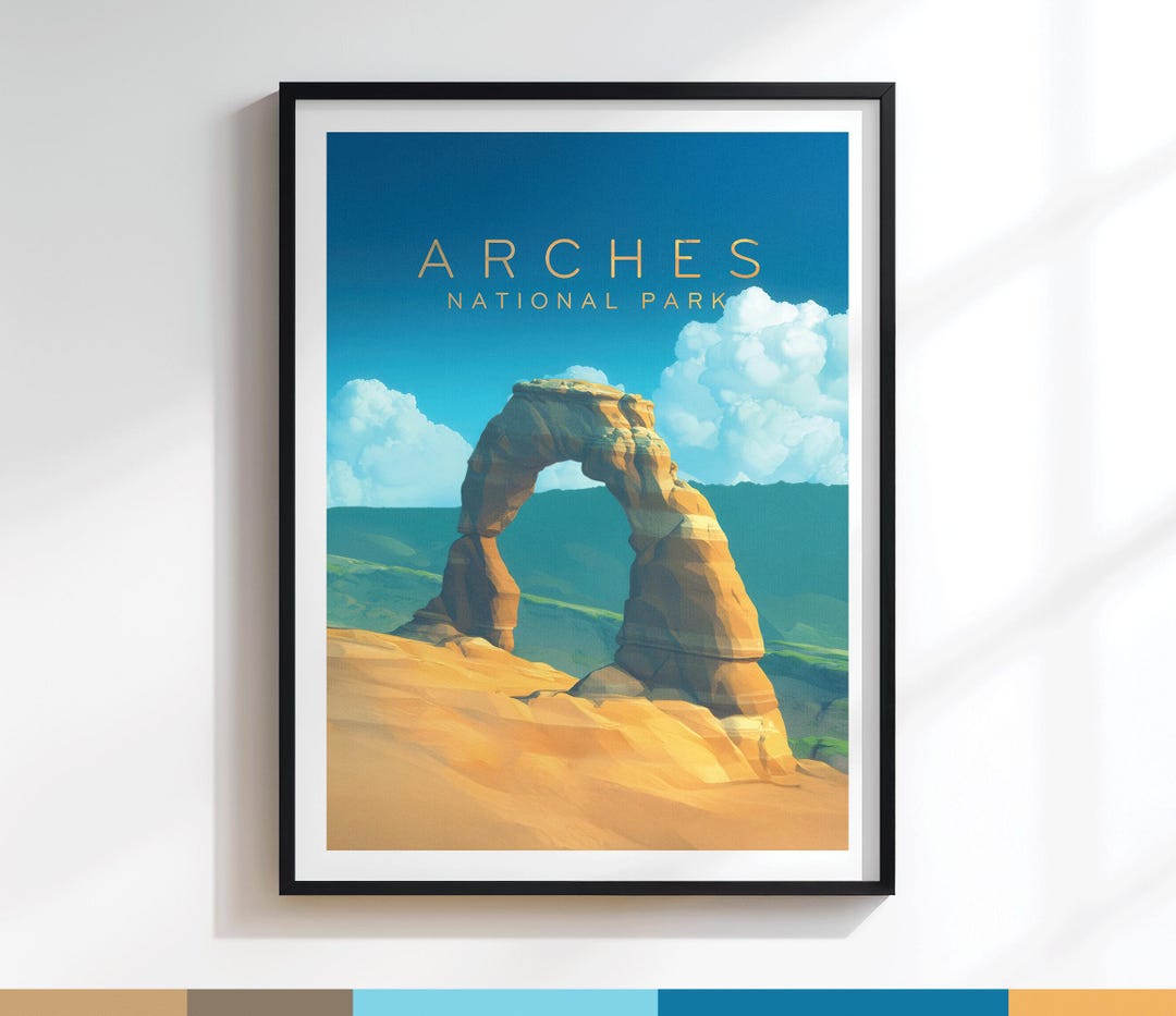 Arches Delicate Arch Poster | Art Print | Variation #211 - Etsy