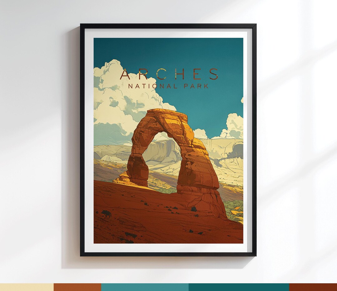 Arches Delicate Arch Poster | Art Print | Variation #193 - Etsy