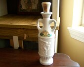1971 Jim Beam Slag Glass Olympic Whiskey Decanter with partial original labels