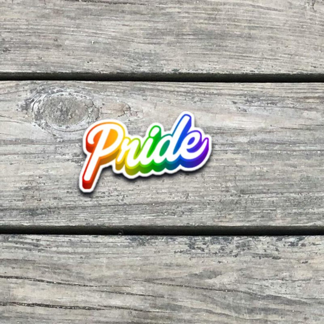 Rainbow Pride Sticker: Waterproof Vinyl LGBTQ+ Decal - Etsy