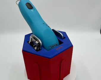 Dog Grooming Organizer Bin – Wahl KM10 Clipper & Blade Holder | Modular 3D Printed Storage Bin