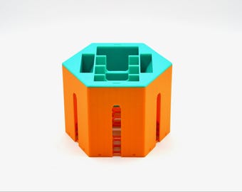Dog Grooming Organizer Bin – Clipper Comb Holder (1/8" to 3/4") | Modular 3D Printed Storage by It’s Purpose Built