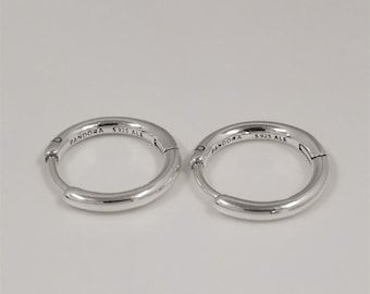 Pandora Moments 18 mm Charm Hoop Earrings