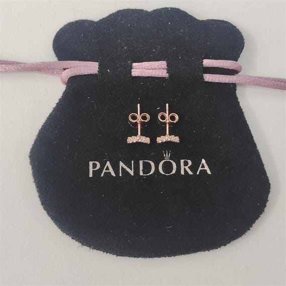 Pandora Tiara Wishbone Stud Earrings Rose Gold Canada
