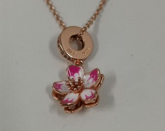 Pandora kersenbloesemhangerketting set, 60 cm