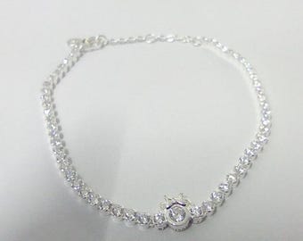 Pandora  Minnie Mouse Tennis Bracelet ALE S925