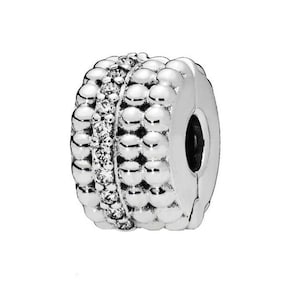 Pandora S925 Sterling Silver Charm Sisters Safety Chain Baby Love Moment