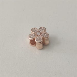 Pandora ALE R Dazzling Daisy Charm Rose Gold