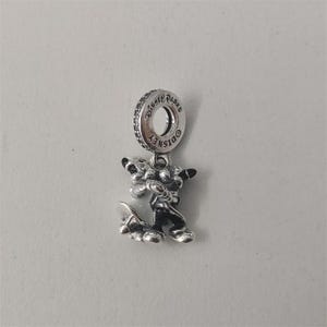 Pandora Silver Mickey and Minnie Mouse Dangle Charm S925 ALE