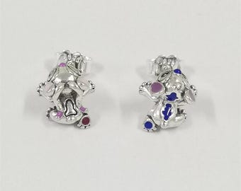 Pandora Stitch & Angel Stud Earrings