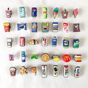 Aussie Food Snacks Shoe Charms, Coke Pizza Badges Clog Pins, Shoe Decoration Accessory Shoe Clips Cute Charms for Gifts, Charms for Kids