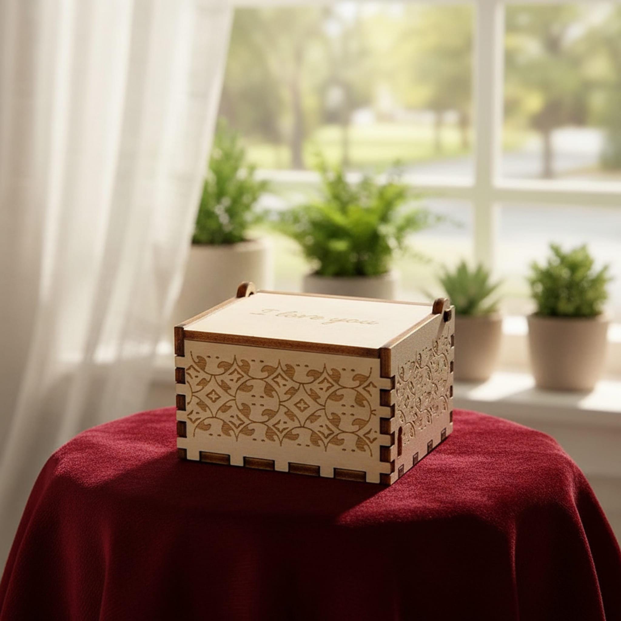 Record Music Box Custom Song & Photo Wooden Music Box, Personalized Play Song Music ...