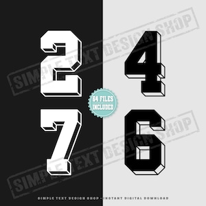 May include: A digital graphic featuring the numbers 2, 4, 7, and 6 in a bold, three-dimensional block font. The numbers 2 and 7 are white on a black background, while 4 and 6 are black on a white background. A teal circular badge states 64 FILES INCLUDED.