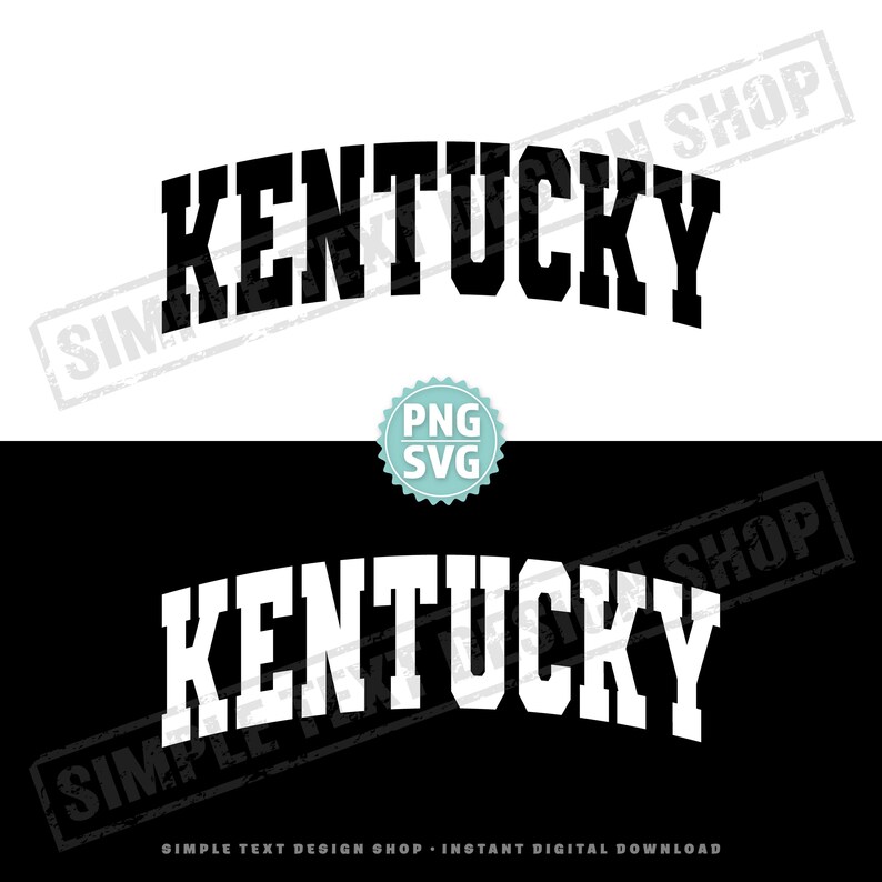 Kentucky State SVG & PNG, Varsity Png, Varsity Font Designs, America ...